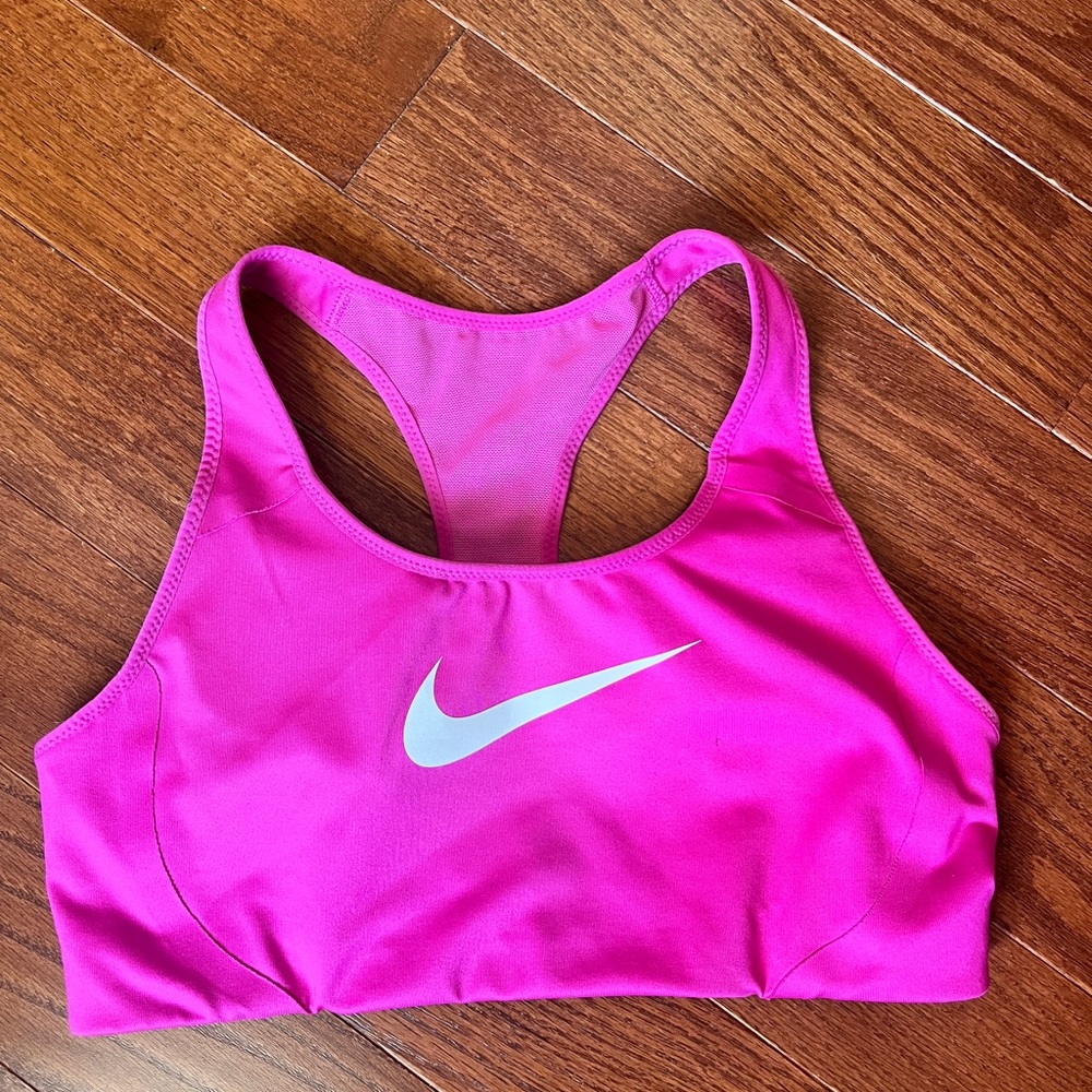 Nike Pink Racerback Performance Sports Bra